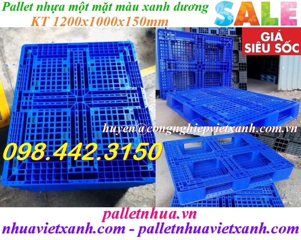 Pallet Nhựa Việt Xanh, thùng nhựa, khay nhựa, tấm lót nhựa
