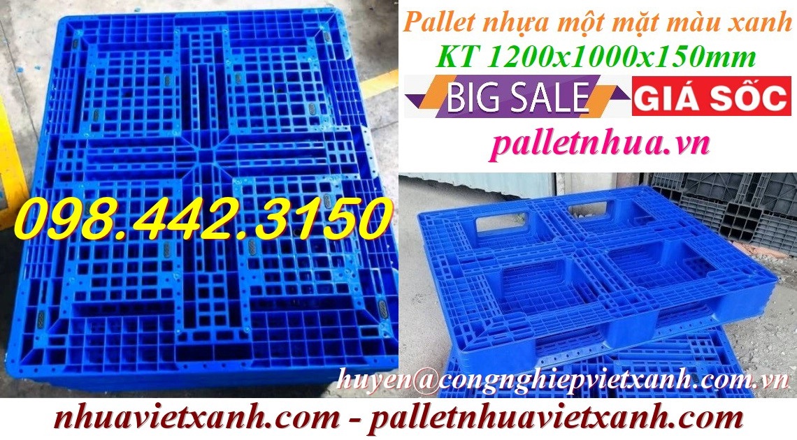 Pallet Nhựa Việt Xanh, thùng nhựa, khay nhựa, tấm lót nhựa