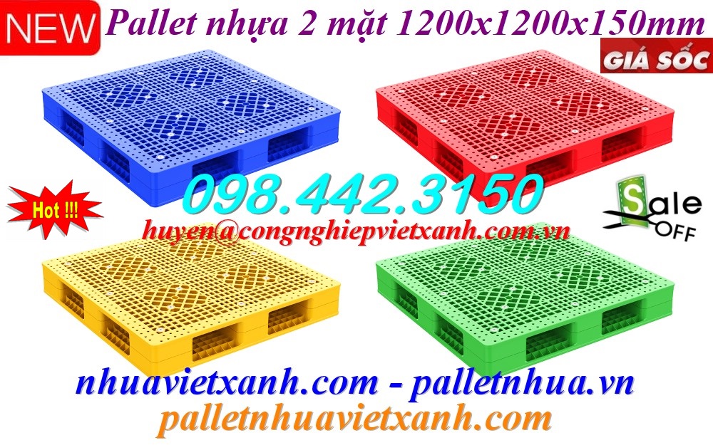 Pallet Nhựa Việt Xanh, thùng nhựa, khay nhựa, tấm lót nhựa