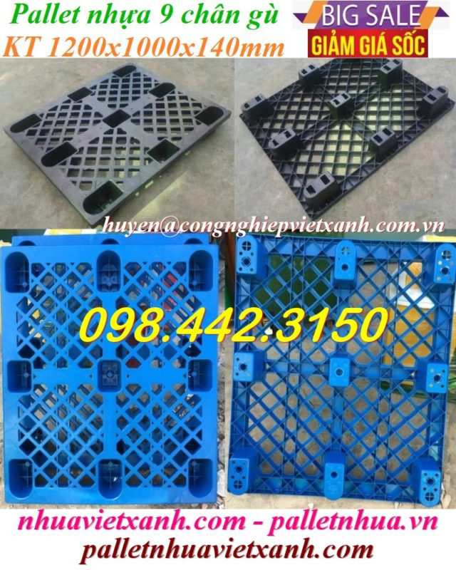 Pallet Nhựa Việt Xanh, thùng nhựa, khay nhựa, tấm lót nhựa