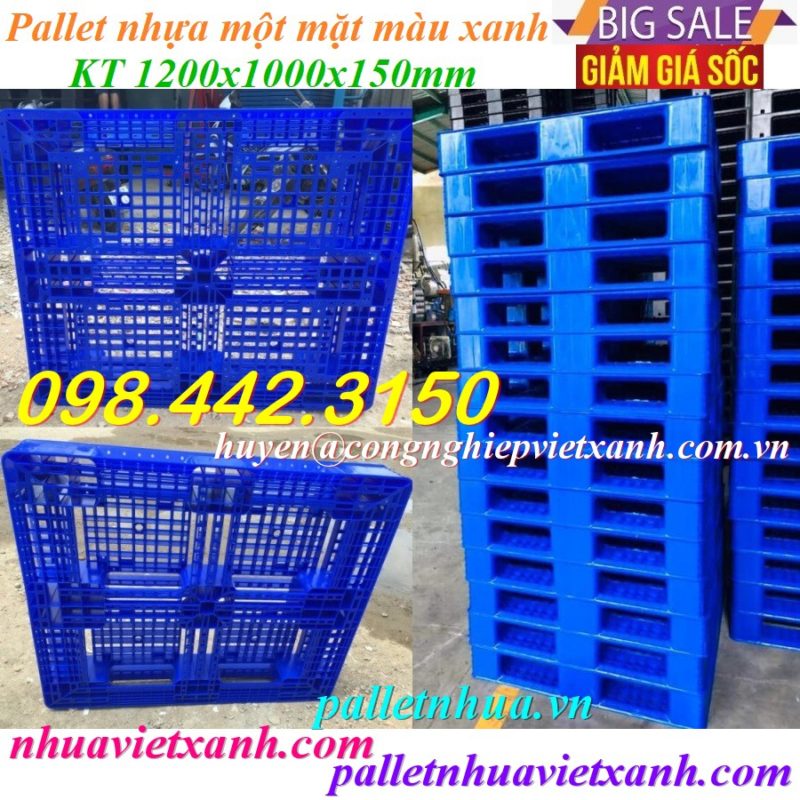 Pallet Nhựa Việt Xanh, thùng nhựa, khay nhựa, tấm lót nhựa