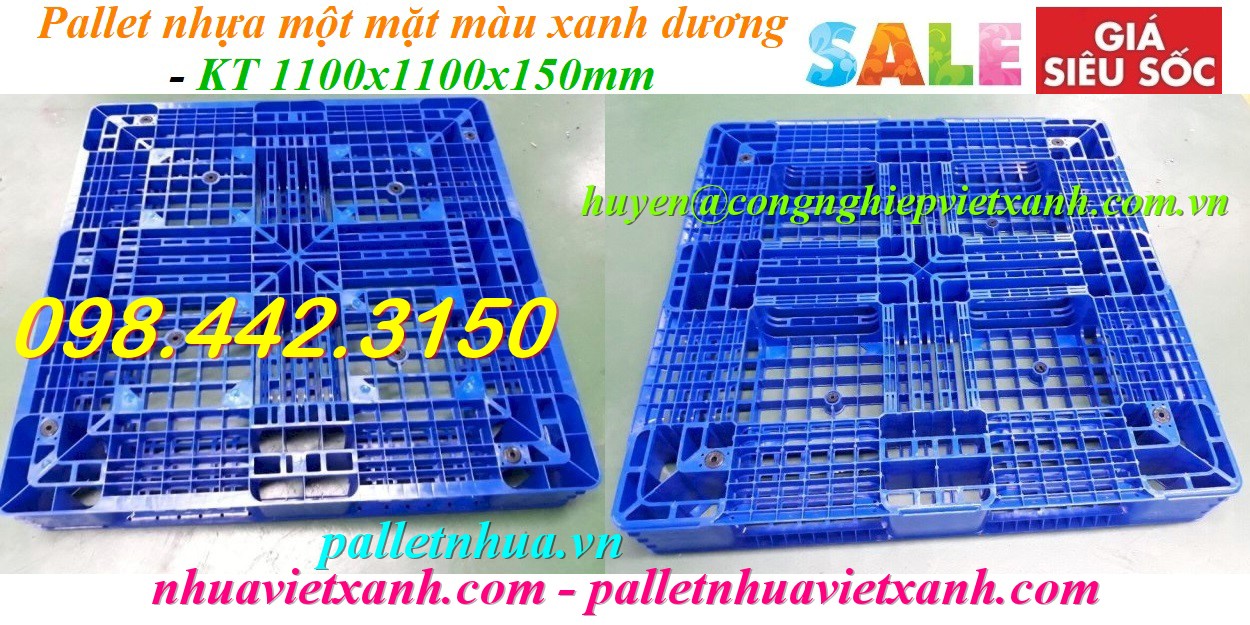 Pallet Nhựa Việt Xanh, thùng nhựa, khay nhựa, tấm lót nhựa