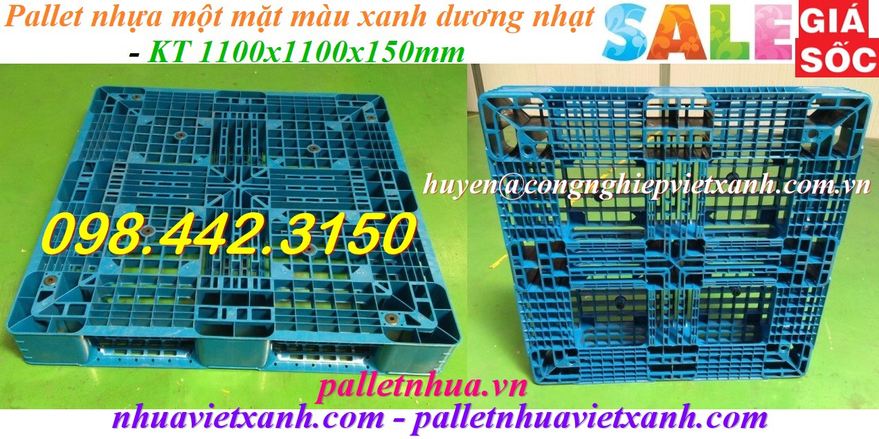 Pallet Nhựa Việt Xanh, thùng nhựa, khay nhựa, tấm lót nhựa