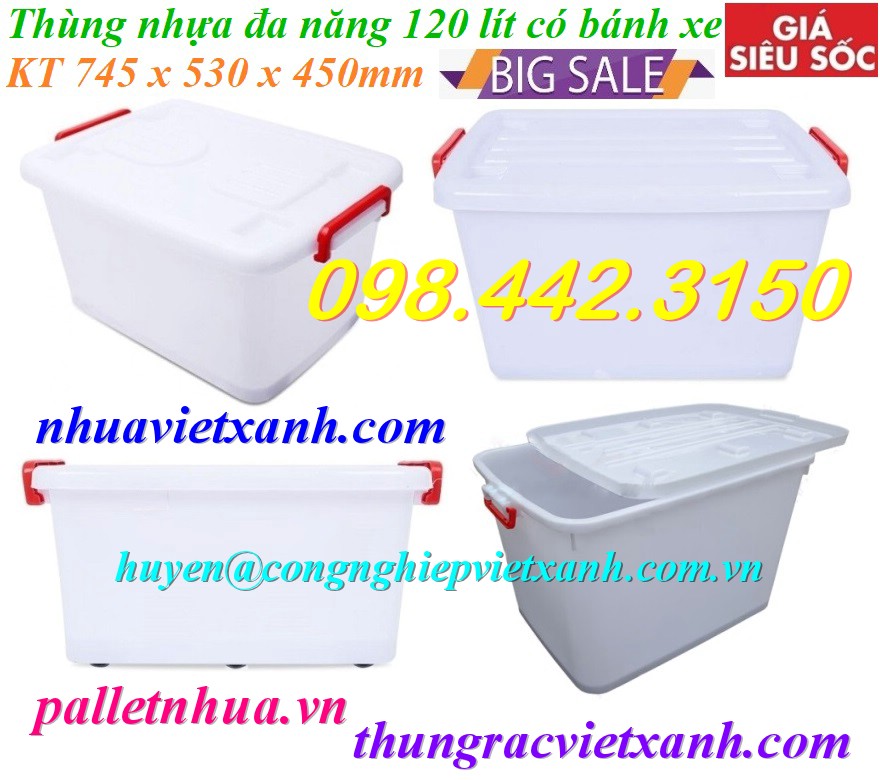 Pallet Nhựa Việt Xanh, thùng nhựa, khay nhựa, tấm lót nhựa