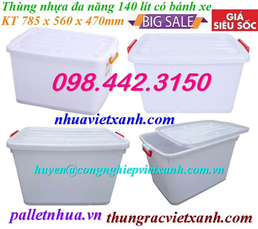 Pallet Nhựa Việt Xanh, thùng nhựa, khay nhựa, tấm lót nhựa