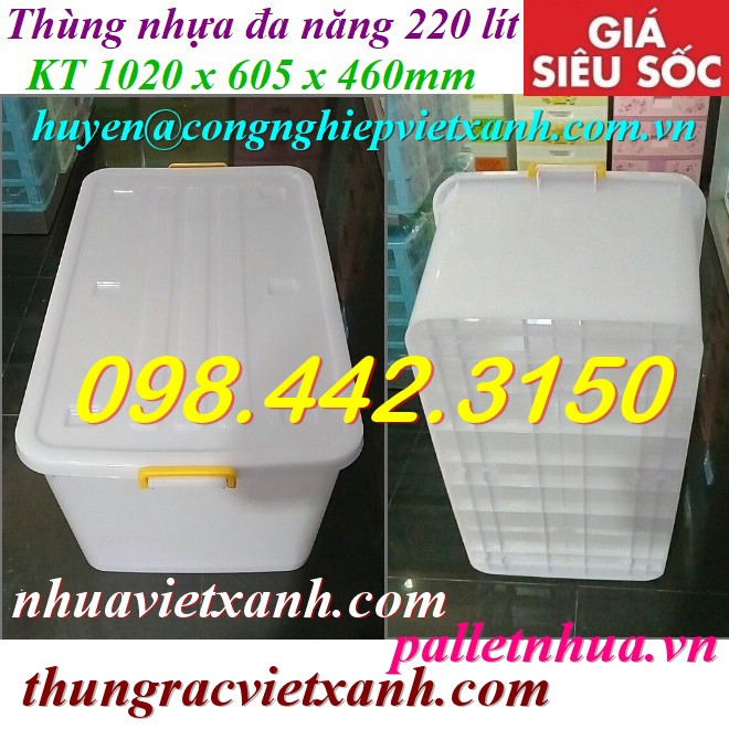 Pallet Nhựa Việt Xanh, thùng nhựa, khay nhựa, tấm lót nhựa