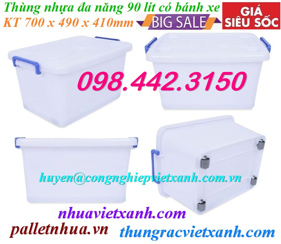 Pallet Nhựa Việt Xanh, thùng nhựa, khay nhựa, tấm lót nhựa