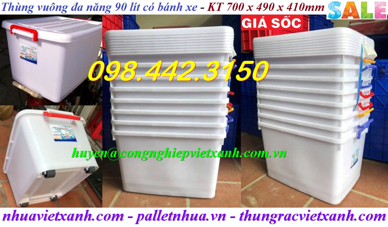 Pallet Nhựa Việt Xanh, thùng nhựa, khay nhựa, tấm lót nhựa