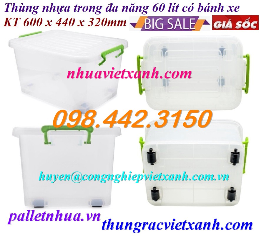 Pallet Nhựa Việt Xanh, thùng nhựa, khay nhựa, tấm lót nhựa
