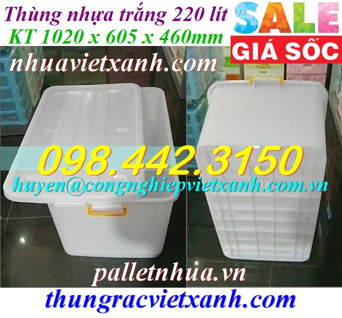 Pallet Nhựa Việt Xanh, thùng nhựa, khay nhựa, tấm lót nhựa