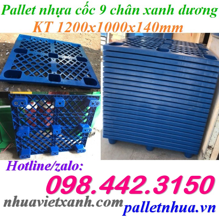 Pallet Nhựa Việt Xanh, thùng nhựa, khay nhựa, tấm lót nhựa