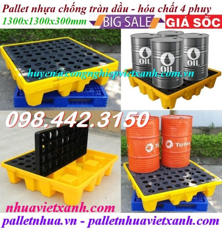 Pallet Nhựa Việt Xanh, thùng nhựa, khay nhựa, tấm lót nhựa