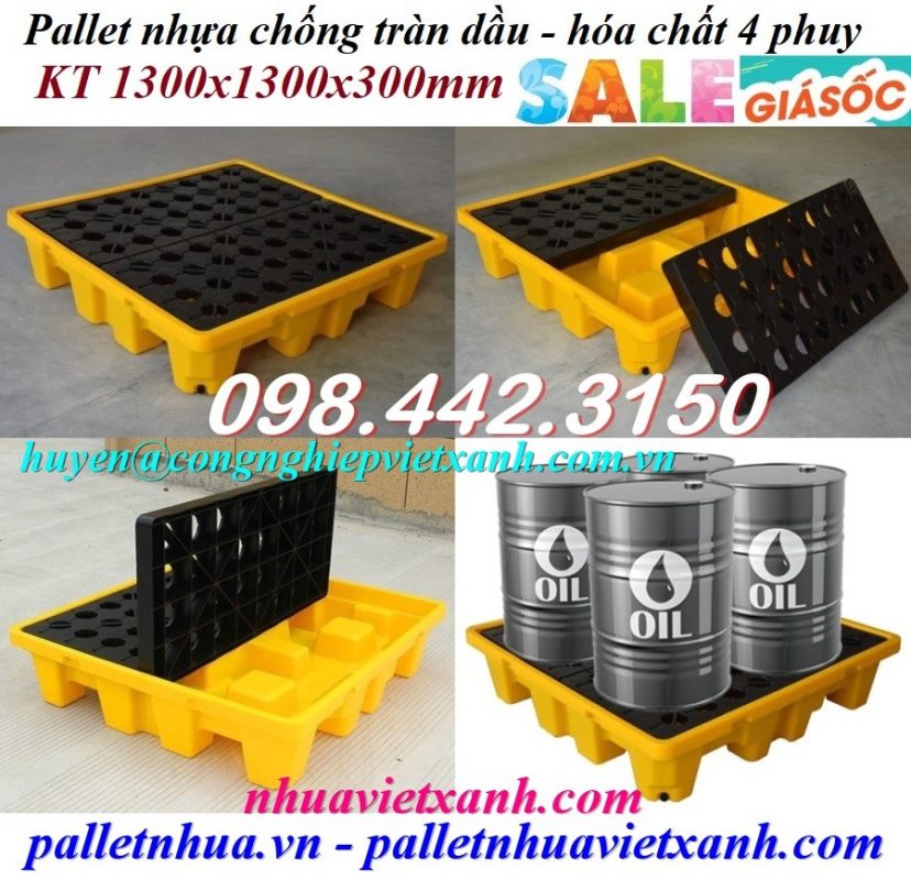 Pallet Nhựa Việt Xanh, thùng nhựa, khay nhựa, tấm lót nhựa