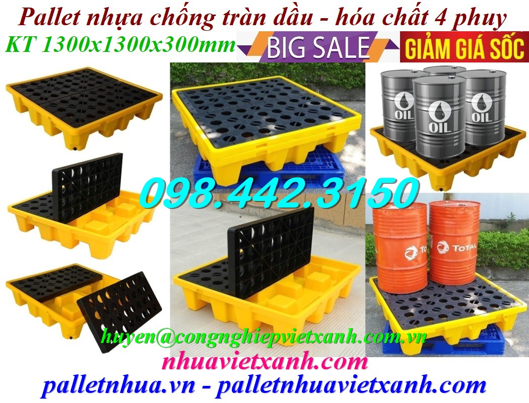 Pallet Nhựa Việt Xanh, thùng nhựa, khay nhựa, tấm lót nhựa