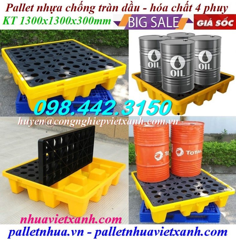 Pallet Nhựa Việt Xanh, thùng nhựa, khay nhựa, tấm lót nhựa