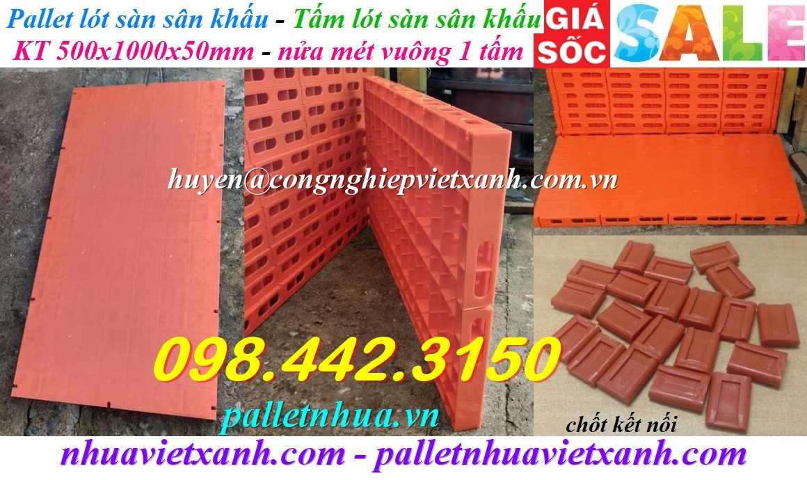 Pallet Nhựa Việt Xanh, thùng nhựa, khay nhựa, tấm lót nhựa