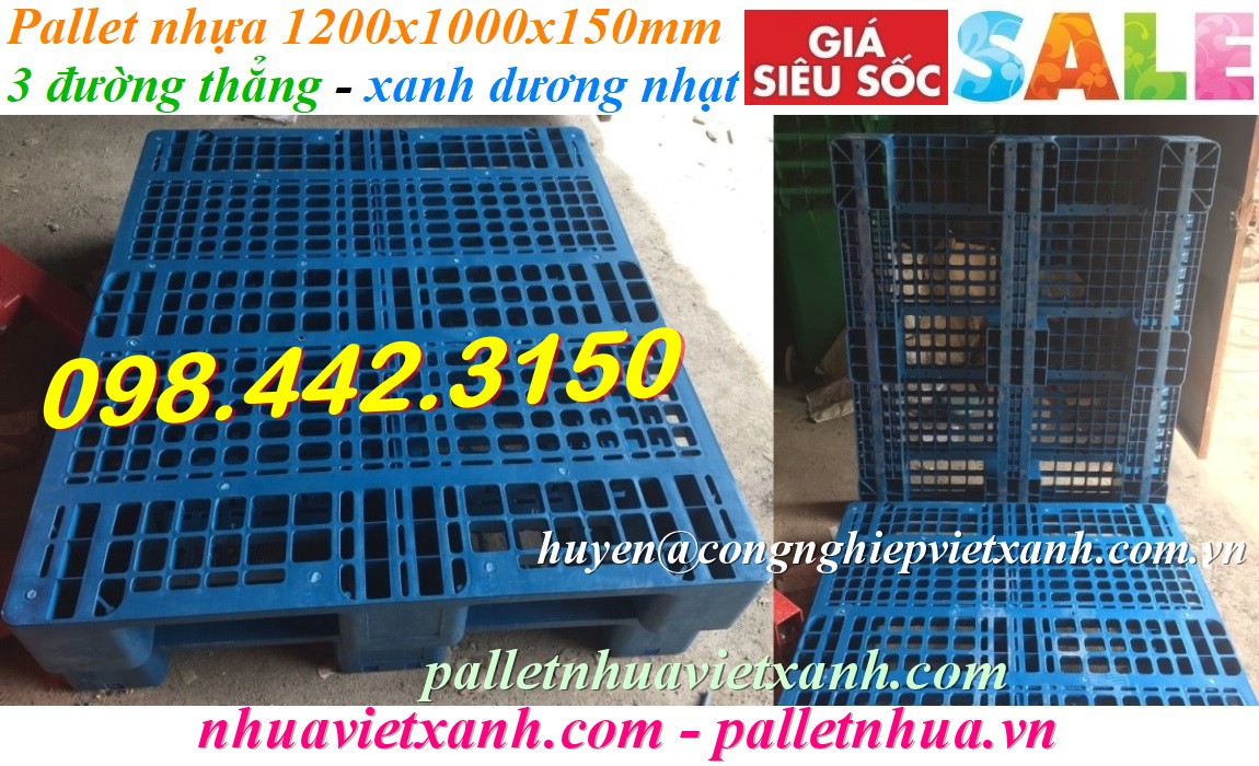 Pallet Nhựa Việt Xanh, thùng nhựa, khay nhựa, tấm lót nhựa