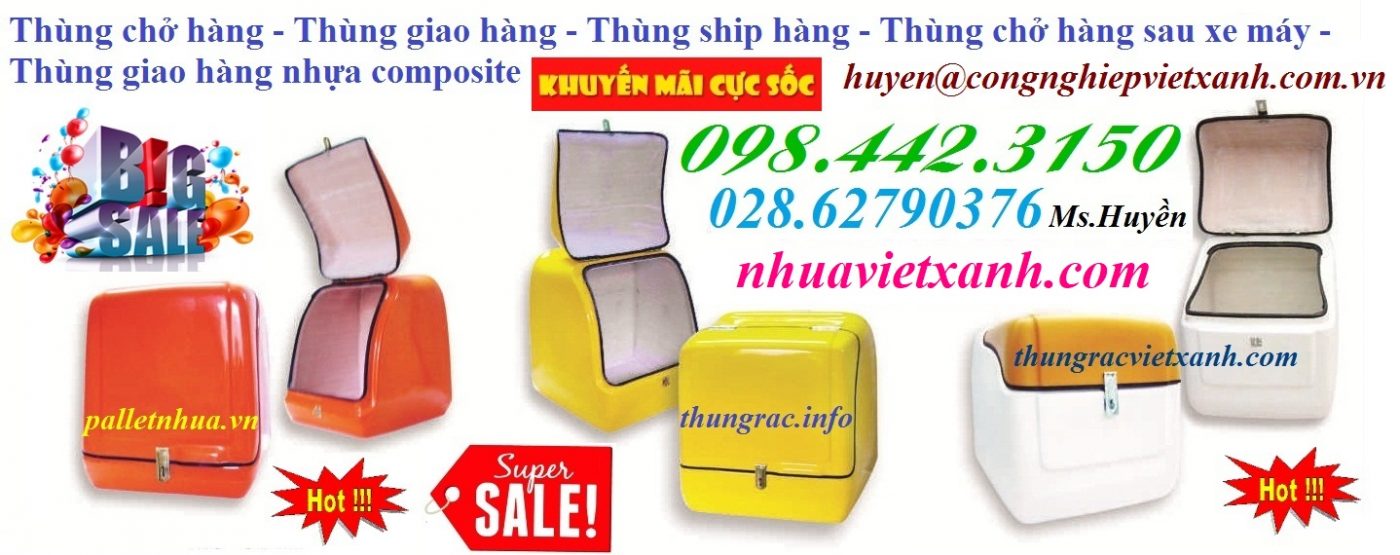 Pallet Nhựa Việt Xanh, thùng nhựa, khay nhựa, tấm lót nhựa