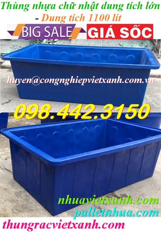 Pallet Nhựa Việt Xanh, thùng nhựa, khay nhựa, tấm lót nhựa