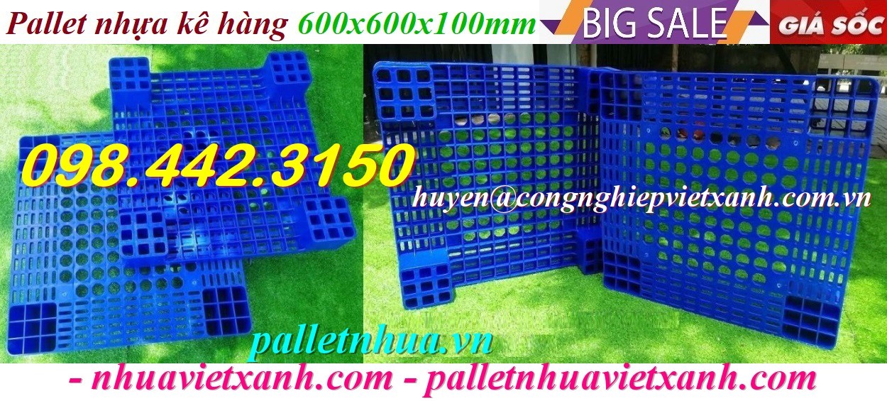 Pallet Nhựa Việt Xanh, thùng nhựa, khay nhựa, tấm lót nhựa