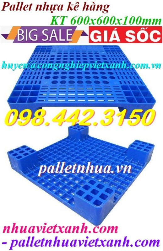 Pallet Nhựa Việt Xanh, thùng nhựa, khay nhựa, tấm lót nhựa