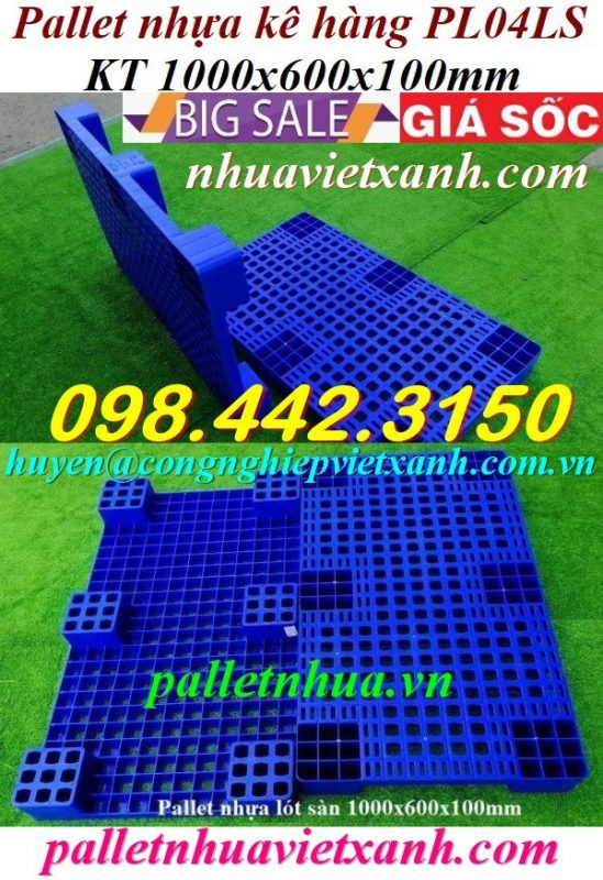 Pallet Nhựa Việt Xanh, thùng nhựa, khay nhựa, tấm lót nhựa