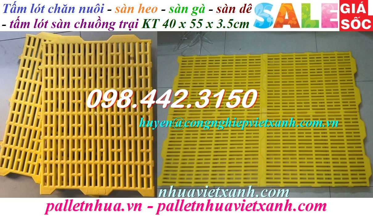Pallet Nhựa Việt Xanh, thùng nhựa, khay nhựa, tấm lót nhựa