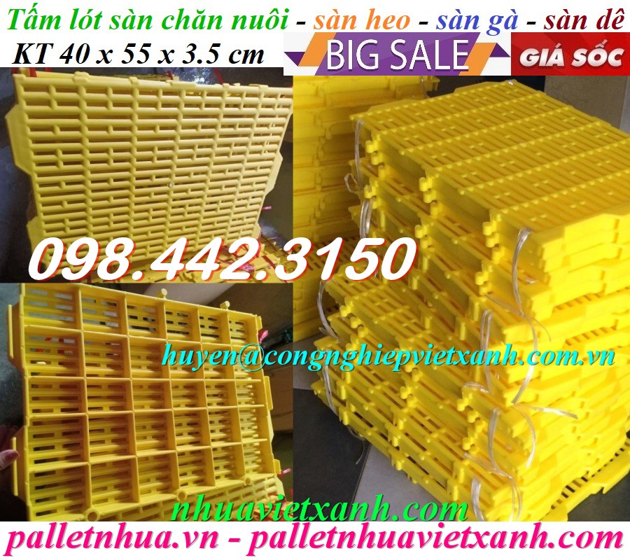 Pallet Nhựa Việt Xanh, thùng nhựa, khay nhựa, tấm lót nhựa