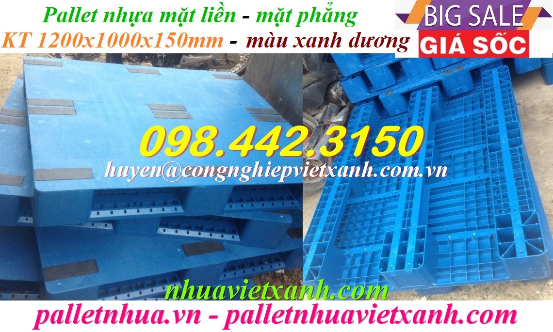 Pallet Nhựa Việt Xanh, thùng nhựa, khay nhựa, tấm lót nhựa