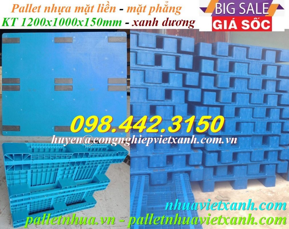 Pallet Nhựa Việt Xanh, thùng nhựa, khay nhựa, tấm lót nhựa