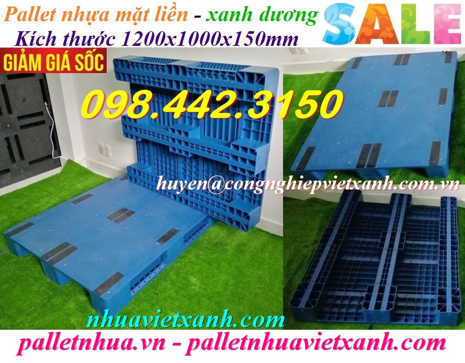 Pallet Nhựa Việt Xanh, thùng nhựa, khay nhựa, tấm lót nhựa