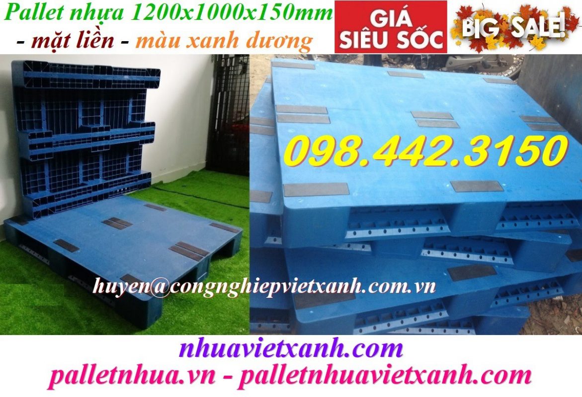 Pallet Nhựa Việt Xanh, thùng nhựa, khay nhựa, tấm lót nhựa