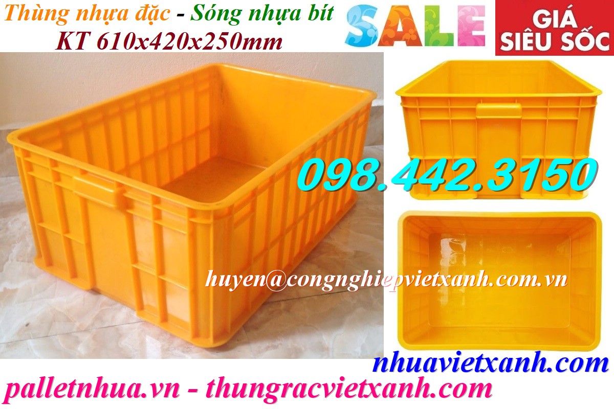 Pallet Nhựa Việt Xanh, thùng nhựa, khay nhựa, tấm lót nhựa