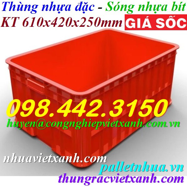 Pallet Nhựa Việt Xanh, thùng nhựa, khay nhựa, tấm lót nhựa