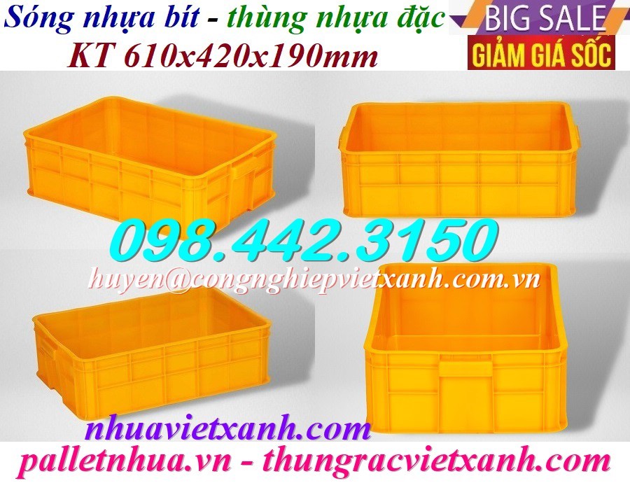 Pallet Nhựa Việt Xanh, thùng nhựa, khay nhựa, tấm lót nhựa
