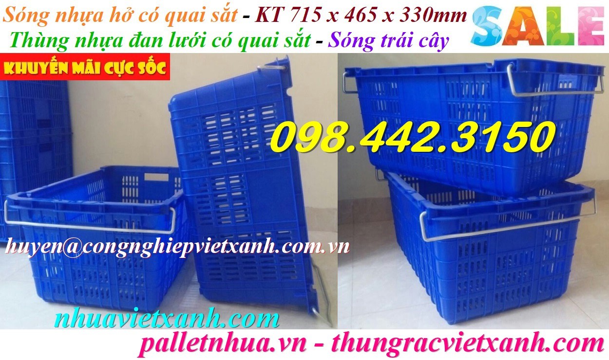 Pallet Nhựa Việt Xanh, thùng nhựa, khay nhựa, tấm lót nhựa