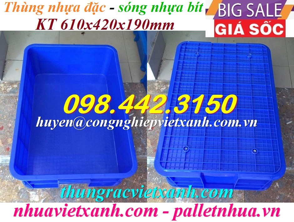 Pallet Nhựa Việt Xanh, thùng nhựa, khay nhựa, tấm lót nhựa