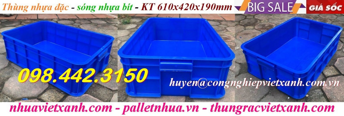 Pallet Nhựa Việt Xanh, thùng nhựa, khay nhựa, tấm lót nhựa