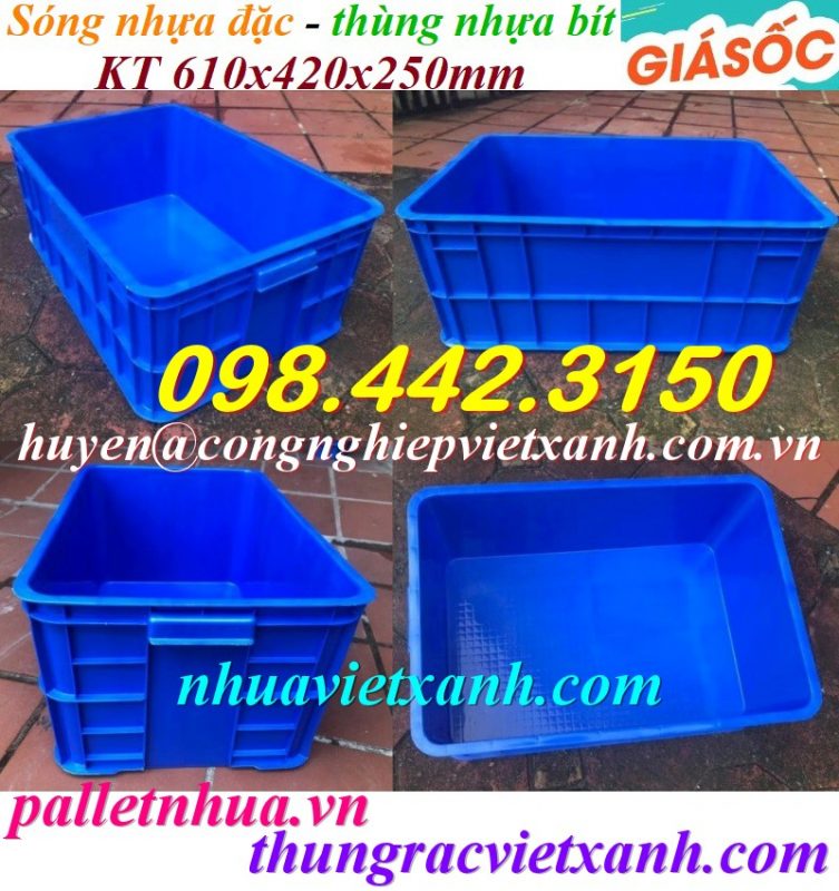 Pallet Nhựa Việt Xanh, thùng nhựa, khay nhựa, tấm lót nhựa