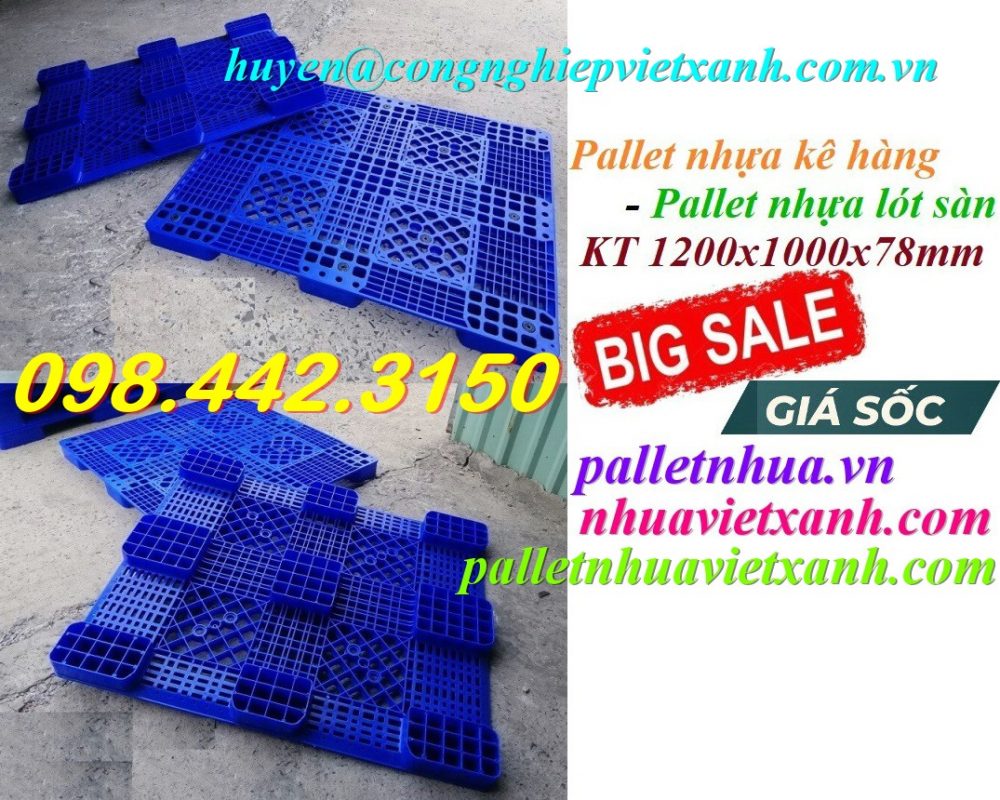 Pallet Nhựa Việt Xanh, thùng nhựa, khay nhựa, tấm lót nhựa