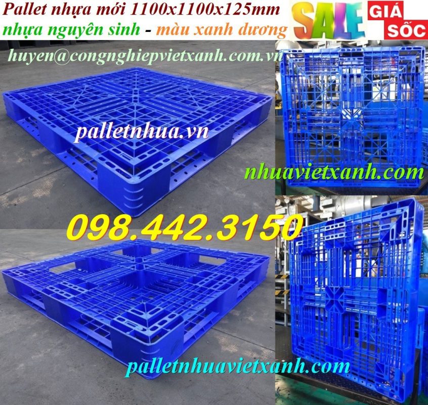 Pallet Nhựa Việt Xanh, thùng nhựa, khay nhựa, tấm lót nhựa