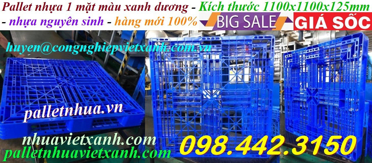 Pallet Nhựa Việt Xanh, thùng nhựa, khay nhựa, tấm lót nhựa