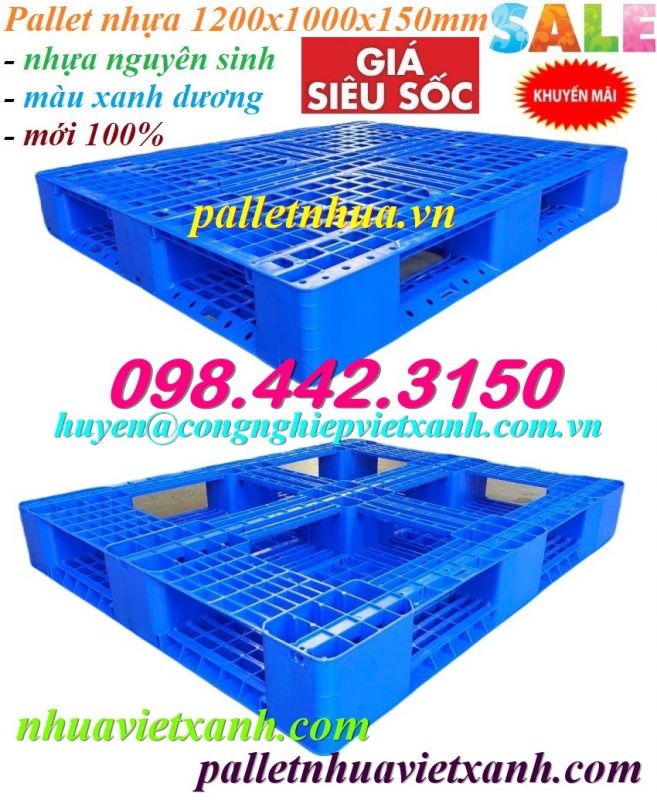 Pallet Nhựa Việt Xanh, thùng nhựa, khay nhựa, tấm lót nhựa