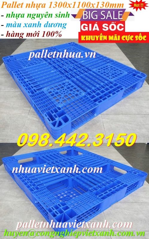 Pallet Nhựa Việt Xanh, thùng nhựa, khay nhựa, tấm lót nhựa