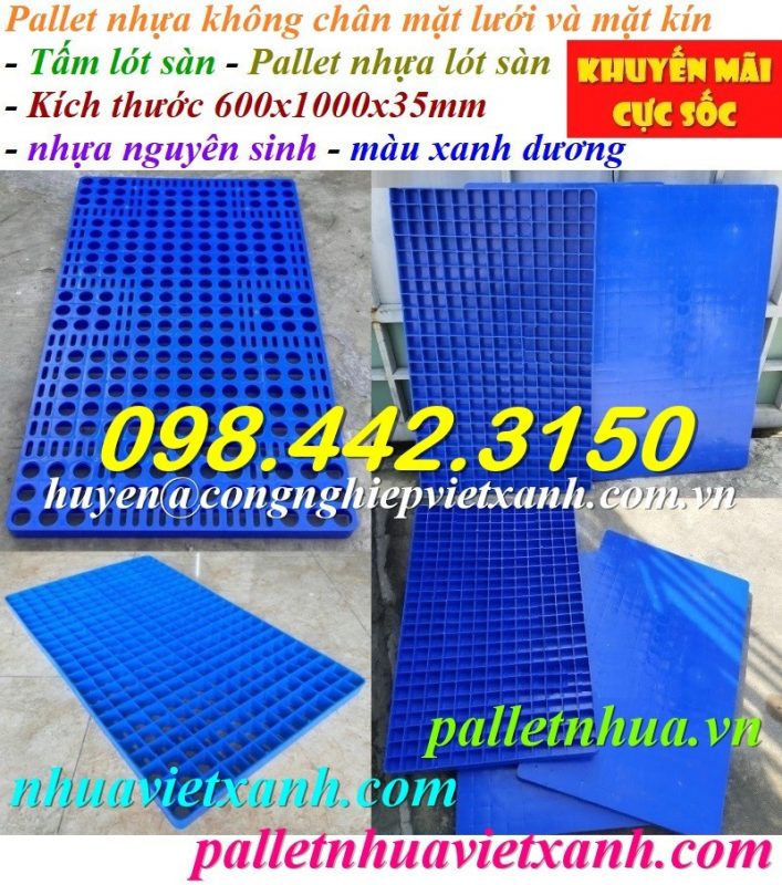 Pallet Nhựa Việt Xanh, thùng nhựa, khay nhựa, tấm lót nhựa