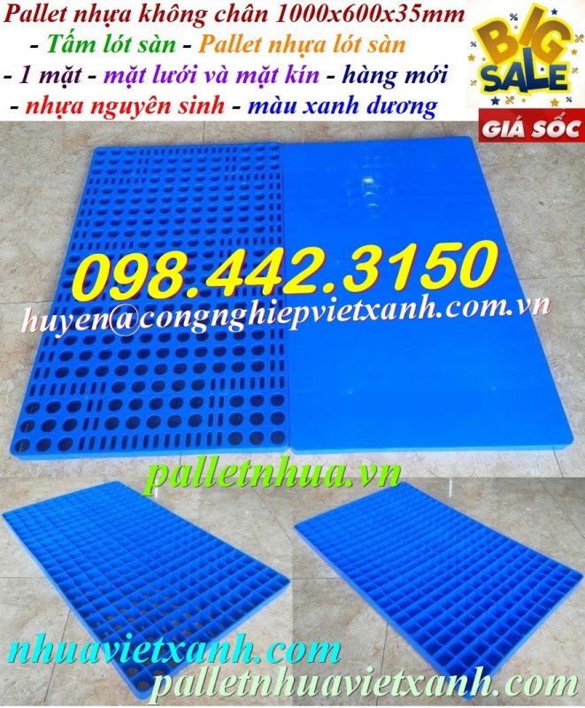 Pallet Nhựa Việt Xanh, thùng nhựa, khay nhựa, tấm lót nhựa