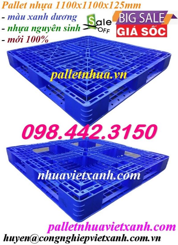 Pallet Nhựa Việt Xanh, thùng nhựa, khay nhựa, tấm lót nhựa