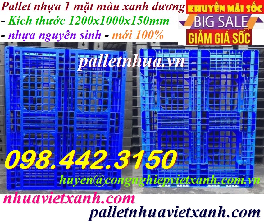 Pallet Nhựa Việt Xanh, thùng nhựa, khay nhựa, tấm lót nhựa