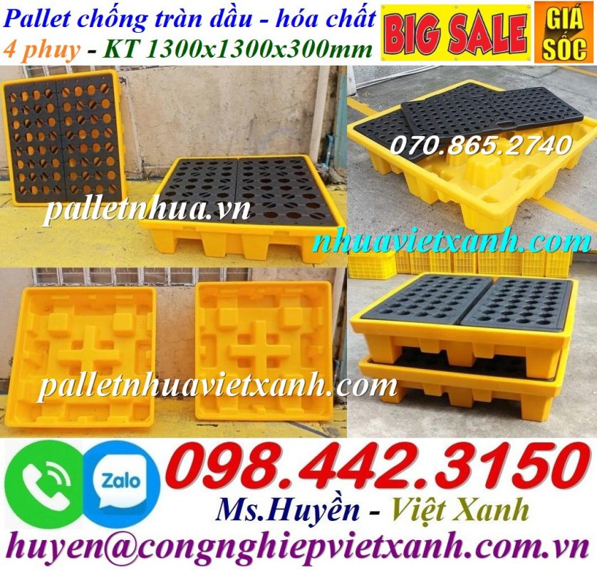 Pallet Nhựa Việt Xanh, thùng nhựa, khay nhựa, tấm lót nhựa