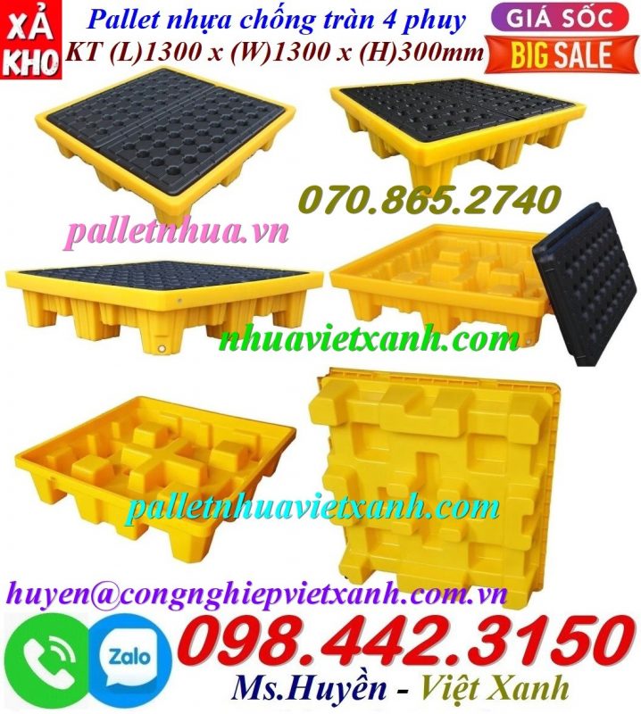 Pallet Nhựa Việt Xanh, thùng nhựa, khay nhựa, tấm lót nhựa